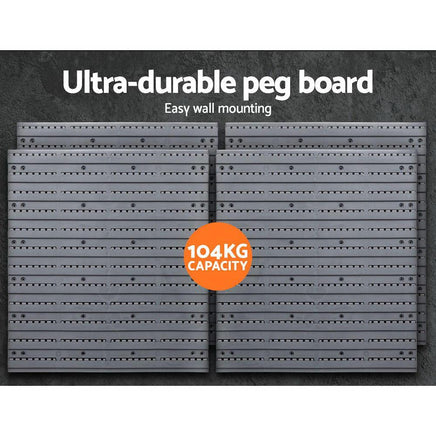 Giantz 88 Parts Wall-Mounted Storage Bin Rack Tool Garage Shelving Organiser Box Kings Warehouse