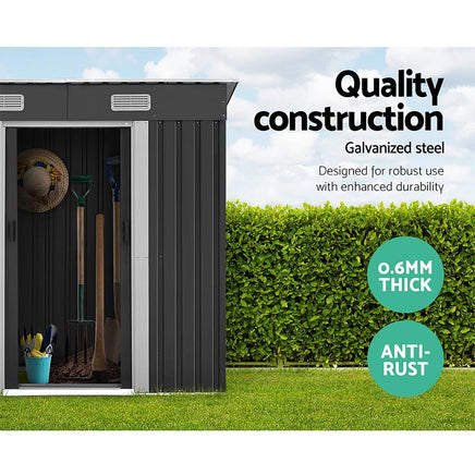 Giantz Garden Shed Outdoor Storage Sheds Tool Workshop 1.94x1.21M with Base garden sheds Kings Warehouse