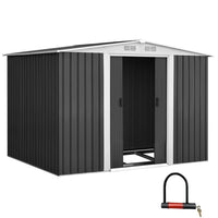 Giantz Garden Shed Outdoor Storage Sheds Tool Workshop 2.58X2.07M with Base garden sheds Kings Warehouse
