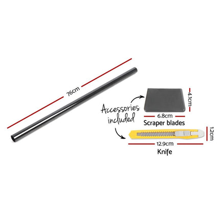 Giantz Window Tint Film Black Commercial Car Auto House Glass 76cm X 7m VLT 35% Kings Warehouse