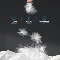 Giselle Bedding 700GSM Duck Down Feather Quilt Queen Kings Warehouse