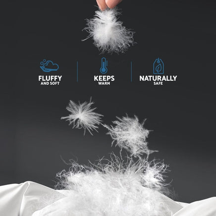 Giselle Bedding 700GSM Duck Down Feather Quilt Queen Kings Warehouse