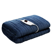 Giselle Bedding Electric Throw Blanket - Navy Bedding Kings Warehouse 