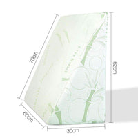 Giselle Bedding Foam Wedge Back Support Pillow Kings Warehouse