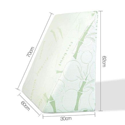 Giselle Bedding Foam Wedge Back Support Pillow Kings Warehouse