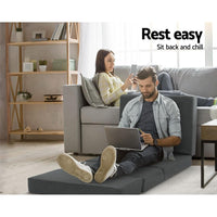 Giselle Bedding Folding Mattress Foldable Portable Bed Floor Mat Camping Pad Kings Warehouse