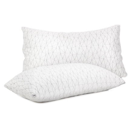 Giselle Bedding Set of 2 Rayon King Memory Foam Pillow Kings Warehouse