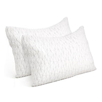 Home Bedding Set of 2 Rayon Single Memory Foam Pillow