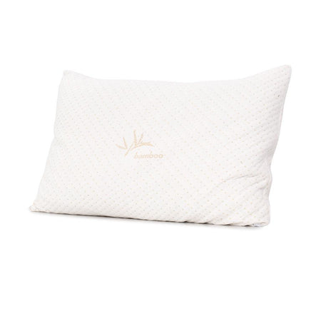 Giselle Bedding Set of 2 Single Bamboo Memory Foam Pillow Kings Warehouse