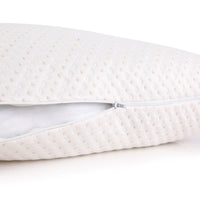 Giselle Bedding Set of 2 Single Bamboo Memory Foam Pillow Kings Warehouse