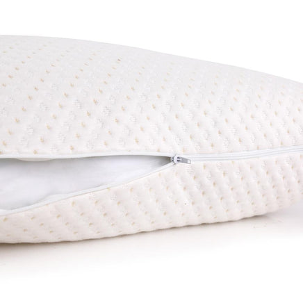 Giselle Bedding Set of 2 Single Bamboo Memory Foam Pillow Kings Warehouse