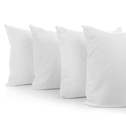 Giselle Bedding Set of 4 Medium & Firm Cotton Pillows Kings Warehouse