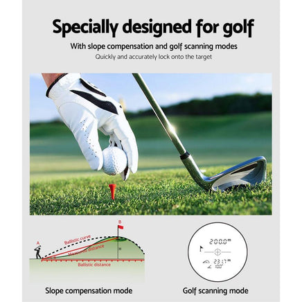 Golf Laser Range Finder 600M Hunting Rangefinder Distance Height Speed Measure Kings Warehouse