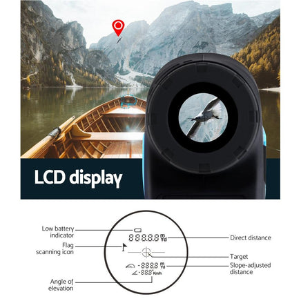 Golf Laser Range Finder 600M Hunting Rangefinder Distance Height Speed Measure Kings Warehouse