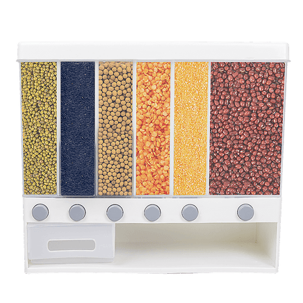 Grain Container Cereal Dispenser 10L Dry Food Rice Flour Storage Box Wall Kings Warehouse