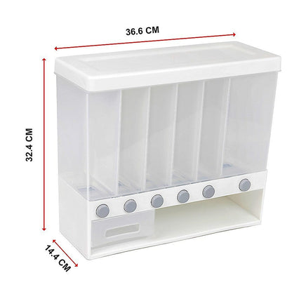 Grain Container Cereal Dispenser 10L Dry Food Rice Flour Storage Box Wall Kings Warehouse