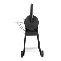 Grillz 2-in-1 Offset BBQ Smoker - Black Kings Warehouse