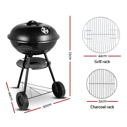 Grillz Charcoal BBQ Smoker Drill Outdoor Camping Patio Wood Barbeque Steel Oven Kings Warehouse