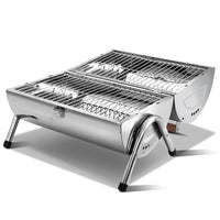 Grillz Portable BBQ Drill Outdoor Camping Charcoal Barbeque Smoker Foldable Kings Warehouse 