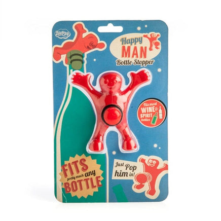Happy Man Bottle Stopper Kings Warehouse