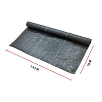 Heavy Duty Weed Control PP Woven Fabric Weed Mat Gardening Plant 1.83m x 30m garden supplies Kings Warehouse 