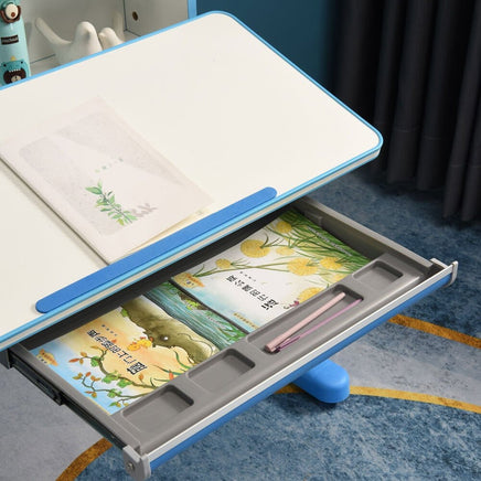 Height Adjustable Children Kids Ergonomic Study Desk Chair Set 120cm Blue AU Baby & Kids Kings Warehouse