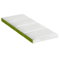 Home Bedding Foldable Mattress 4-FOLD Folding Bed Mat Camping Single Green Kings Warehouse 