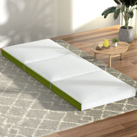 Home Bedding Foldable Mattress Folding Bed Mat Camping Trifold Single Green Kings Warehouse 