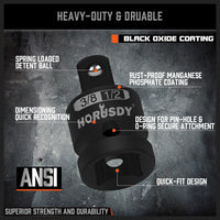 HORUSDY 5Pcs Impact Socket Adapter Set Socket Reducer 1/4 3/8 1/2 Inch Drive Kings Warehouse