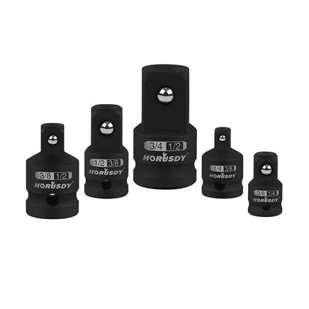 HORUSDY 5Pcs Impact Socket Adapter Set Socket Reducer 1/4 3/8 1/2 Inch Drive Kings Warehouse