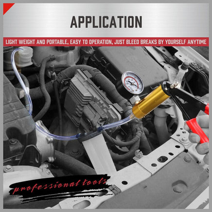 HORUSDY Hand Held Vacuum Pump Brake Bleeder Pressure Tester Vacuum Gauge Kit Kings Warehouse