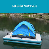Inflatable Floating Fishing Dock Platform For Adults And Children - Plus Version Kings Warehouse