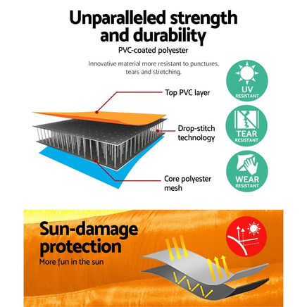 Inflatable Water Park Pool Slide Castle Playground Course 4.26 X 3.69M Mega Winter Sale Kings Warehouse