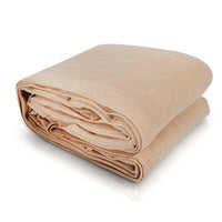 Instahut 2.5x3m Shade Sail Sun Shadecloth 280gsm Sand Shading Kings Warehouse