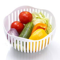 Instant Salad Maker Tool Easy Convenient Quick Healthy Vegetable Slicer White Appliances > Kitchen Appliances Kings Warehouse 
