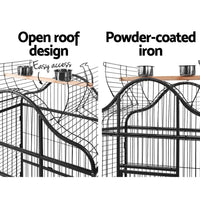 i.Pet Bird Cage Pet Cages Aviary 168CM Large Travel Stand Budgie Parrot Toys Bird Kings Warehouse