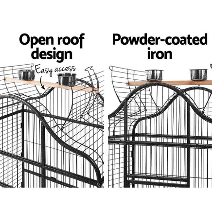 i.Pet Bird Cage Pet Cages Aviary 168CM Large Travel Stand Budgie Parrot Toys Bird Kings Warehouse