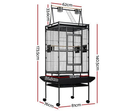 i.Pet Bird Cage Pet Cages Aviary 173CM Large Travel Stand Budgie Parrot Toys bird Kings Warehouse