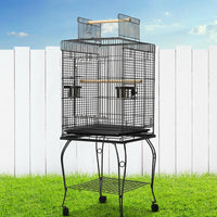 i.Pet Large Bird Cage with Perch - Black Bird Kings Warehouse