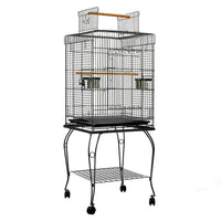 i.Pet Large Bird Cage with Perch - Black Bird Kings Warehouse
