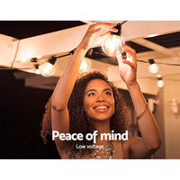 Jingle Jollys 68m LED Festoon Lights Sting Lighting Kits Wedding Outdoor Party Kings Warehouse