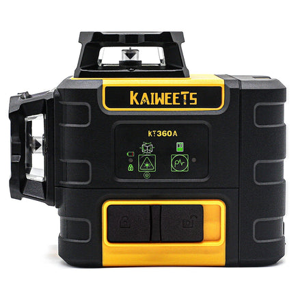 KAIWEETS KT360A Green Laser Level 3 X 360° Rotary Self Leveling with 1 Rechargeable Battery KingsWarehouse
