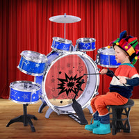 Keezi 11 Piece Kids Drum Set Kings Warehouse 