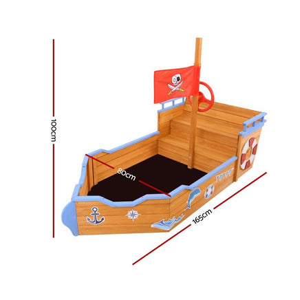 Keezi Boat Sand Pit Kings Warehouse