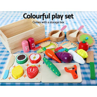 Keezi Kids Pretend Play Food Kitchen Wooden Toys Childrens Cooking Utensils Food Kings Warehouse