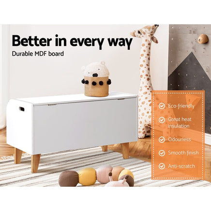 Keezi Kids Toy Box Bookshelf Storage Children Room Bookcase Organiser Display Kings Warehouse