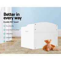 Keezi Kids Toy Chest Storage Bench Cabinet Organiser Blanket Children Clothes Baby & Kids > Kid's Furniture Kings Warehouse