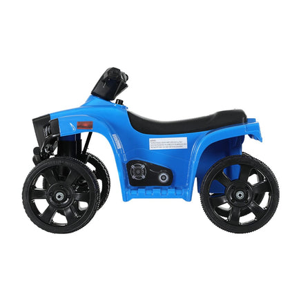 Kids Ride On ATV Quad Motorbike Car 4 Wheeler Electric Toys Battery Blue Kings Warehouse