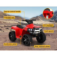 Kids Ride On ATV Quad Motorbike Car 4 Wheeler Electric Toys Battery Red Kings Warehouse