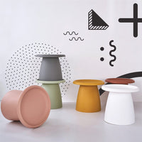 KW Coffee Table Mushroom Nordic Round Small Side Table 50CM Pink living room Kings Warehouse